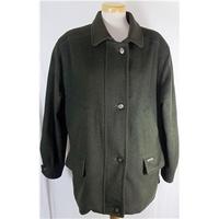 Hucklecote (original Pischl Tuche) - size 14 - dark fern green - winter/storm coat