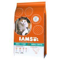 Iams Proactive Health Adult Hairball Chicken Dry Cat Food - 10kg