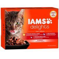 IAMS Delights Adult  Land Collection - Land Collection in Jelly (12 x 85g)