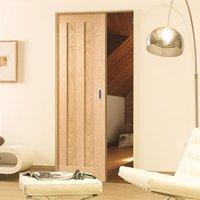 Idaho Oak 3 Panel Syntesis Pocket Door