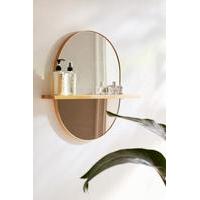 Ivette Rounded Mirror Shelf, NEUTRAL