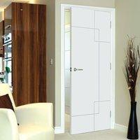 JB KIND Limelight Fortune White Primed Flush Door