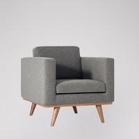 Jefferson armchair in granite