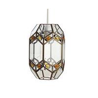 Jewel Lantern Shade, Brass