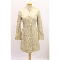 Kapula - Size 10 - Gold/silver Paisley Jacquard Coat