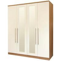 Keswick 4 Door Mirrored Wardrobe