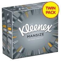 Kleenex Mansize Tissues, compact box twin pack