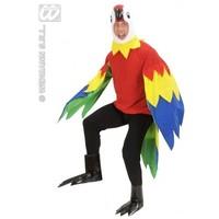 L Unisex Mens Ladies Parrot Costume Outfit for Animals Birds Tropical Pirate Fancy Dress Adult UK 14-16/42-44 Chest