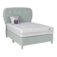 Lavande Pocket 1200 Divan Set No Draw PT Wooden Legs Linen and 1200 Pocket Sprung Mattress Kingsize