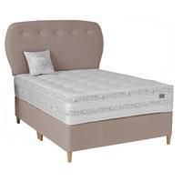 Lavande Pocket 2000 Divan Set No Draw PT Wooden Legs Linen and 2000 Pocket Sprung Mattress Single