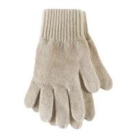 Ladies 1 Pair SockShop of London Made In Scotland 100% Cashmere Plain Gloves In Natural Shades