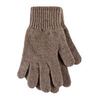 Ladies 1 Pair SockShop of London Made In Scotland 100% Cashmere Plain Gloves In Natural Shades