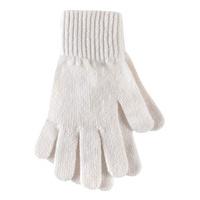 Ladies 1 Pair SockShop of London Made In Scotland 100% Cashmere Plain Gloves In Natural Shades