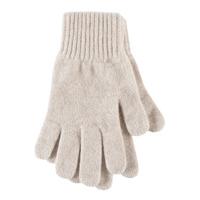 Ladies 1 Pair SockShop of London Made In Scotland 100% Cashmere Plain Gloves In Natural Shades