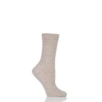 Ladies 1 Pair Charnos 100% Cotton Textured Sock