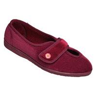 Ladies' Wide Fit Velcro Slippers