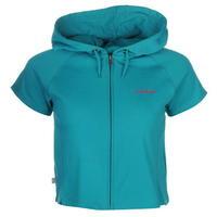 LA Gear Interlock Cap Sleeve Zip Top Womens