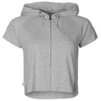 LA Gear Interlock Cap Sleeve Zip Top Womens