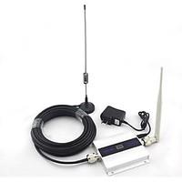 LCD Display Mini DCS 1800MHz Mobile Phone Signal Booster Signal Repeater Sucker Antenna with 10m Cable 2G 3G 4G