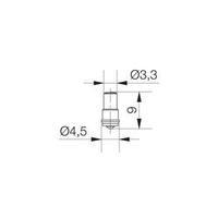 LED bulb MF/T 3/4, SX4s Red 12 Vdc, 12 Vac 150 mcd Signal Construct