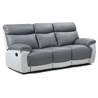 Lexi 3 Seater Recliner Sofa Grey