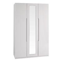 Legato Tall 3 Door Mirrored Wardrobe Cashmere Gloss