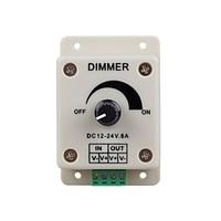 LED Lights Dimmer Switch for Led Strip Light or Led Lamp (DC 12-24V 8A)