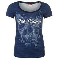 Lee Cooper Textured Scoop T Shirt Ladies