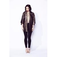 Liquorish Copper Blazer Kimono