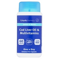 Lloydspharmacy Cod Liver Oil & Multivitamins 60 Capsules