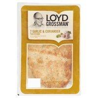 Loyd Grossman, 2 garlic & coriander naan bread