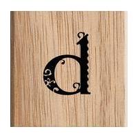 Lowercase Alphabet Letter D Stamp 3.8 x 3.8 cm