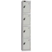 LOCKER 4 DOOR D:305MM SILVER BODY & SILVER DOOR