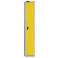 LOCKER 1 DOOR D:457MM SILVER BODY & YELLOW DOOR