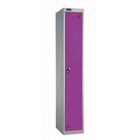 LOCKER 1 DOOR d:305MMSILVER BODY & LILAC DOOR