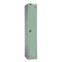 LOCKER 1 DOOR d:457MMSILVER BODY & JADE DOOR