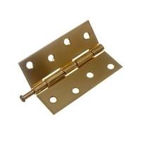 Loose Pin Butt Hinge ( Door Gate ) Brass Plated Steel 100MM ( 100 pairs )