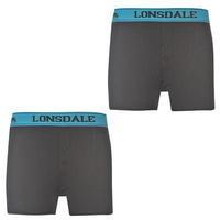 Lonsdale 2 Pack Boxers Junior