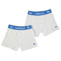 Lonsdale 2 Pack Boxers Junior