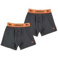 Lonsdale 2 Pack Boxers Junior