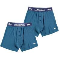 Lonsdale 2 Pack Boxers Junior