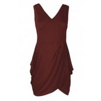 Lola V Neck Wrap Over Mini Dress