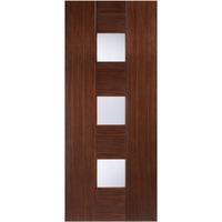 LPD Walnut Catalonia Glazed Door 2040 x 826 x 40mm (80.3 x 32.5in)