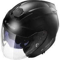 LS2 OF521.10 Infinity Solid Open Face Motorcycle Helmet & Visor