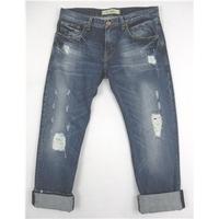 LTB - 32W 32L - Blue Stonewashed - Distressed Jeans