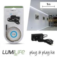 Lumilife Plug & Play Non Waterproof LED Strip Light Kit Warm White 1M