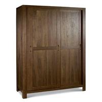 Lyon Walnut Sliding Door Triple Wardrobe