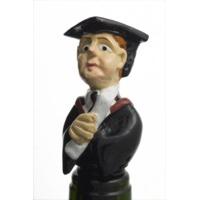 Male Graduate Wine Stopper & Cake Decoration