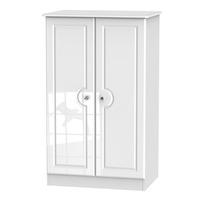 Marbella 2 Door Midi Wardrobe White