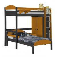 Maximus L Shape Graphite Long High Sleeper Set 1 with Orange